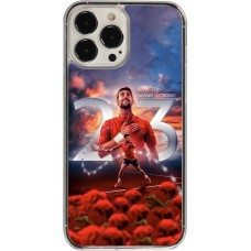 Coque iPhone 13 Pro Max - Plastique transparent Djokovic 23 Grand Slam