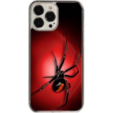 Coque iPhone 13 Pro Max - Plastique transparent Halloween 2023 spider black widow