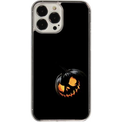 Coque iPhone 13 Pro Max - Plastique transparent Halloween 2023 discreet pumpkin