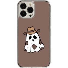 Coque iPhone 13 Pro Max - Plastique transparent Halloween 2024 cowboy ghost