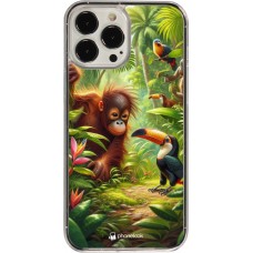 Coque iPhone 13 Pro Max - Plastique transparent Jungle Tropicale Tayrona