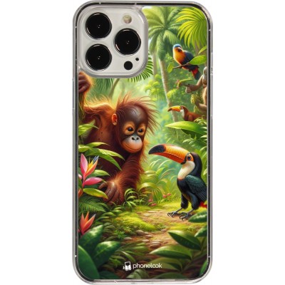 Coque iPhone 13 Pro Max - Plastique transparent Jungle Tropicale Tayrona