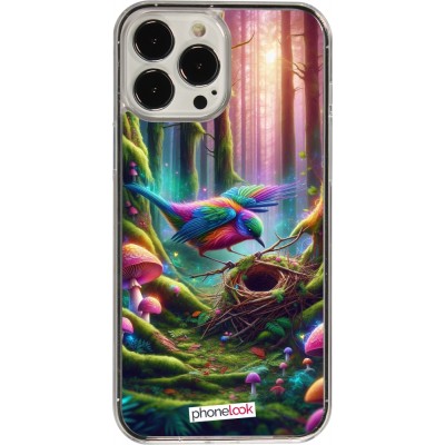 Coque iPhone 13 Pro Max - Plastique transparent Oiseau Nid Forêt