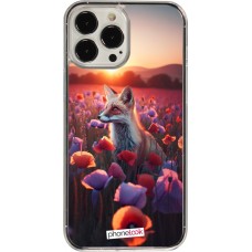 Coque iPhone 13 Pro Max - Plastique transparent Renard pourpre au crépuscule