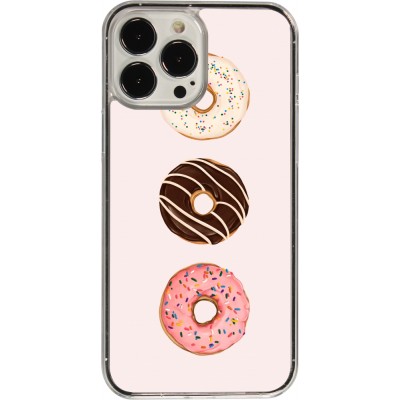 Coque iPhone 13 Pro Max - Plastique transparent Spring 23 donuts