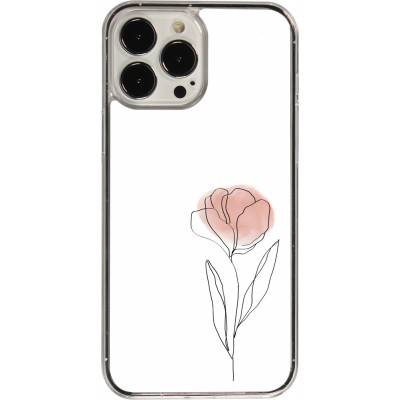 Coque iPhone 13 Pro Max - Plastique transparent Spring 23 minimalist flower