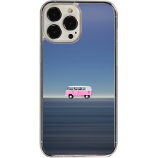 Coque iPhone 13 Pro Max - Plastique transparent Spring 23 pink bus