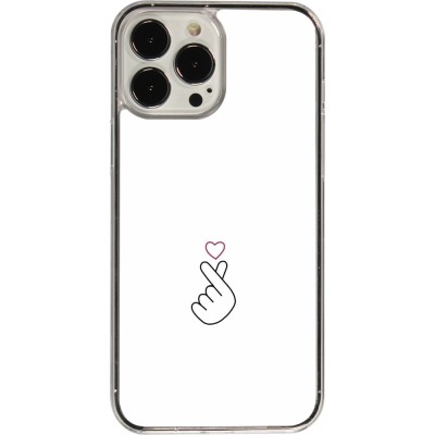 Coque iPhone 13 Pro Max - Plastique transparent Valentine 2024 heart by Millennials