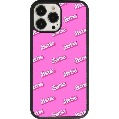 Coque iPhone 13 Pro Max - Silicone rigide noir Barbie Pattern