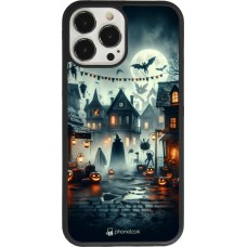 Coque iPhone 13 Pro Max - Silicone rigide noir Halloween Spookville