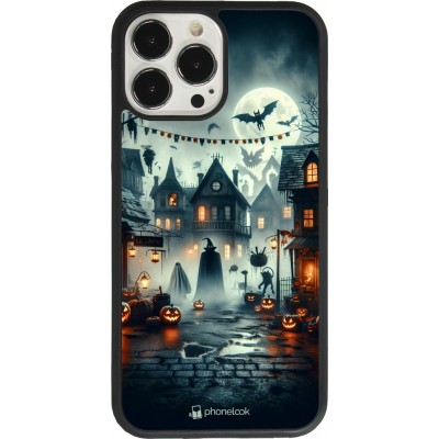 Coque iPhone 13 Pro Max - Silicone rigide noir Halloween Spookville