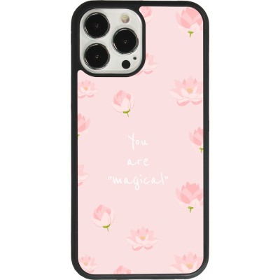 Coque iPhone 13 Pro Max - Silicone rigide noir Mom 2023 your are magical