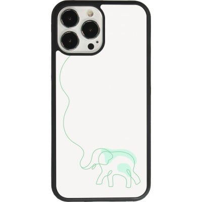 Coque iPhone 13 Pro Max - Silicone rigide noir Spring 23 baby elephant