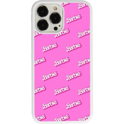 Coque iPhone 13 Pro Max - Silicone rigide blanc Barbie Pattern