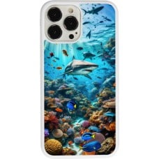 Coque iPhone 13 Pro Max - Silicone rigide blanc Bora Bora Mer et Merveilles