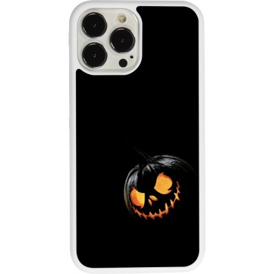 Coque iPhone 13 Pro Max - Silicone rigide blanc Halloween 2023 discreet pumpkin