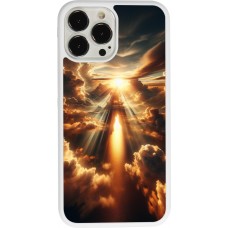 Coque iPhone 13 Pro Max - Silicone rigide blanc Lueur Céleste Zenith