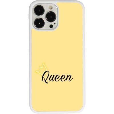 Coque iPhone 13 Pro Max - Silicone rigide blanc Mom 2024 Queen