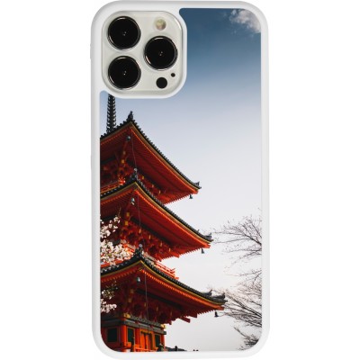 Coque iPhone 13 Pro Max - Silicone rigide blanc Spring 23 Japan