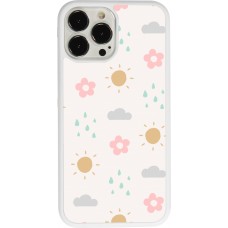 Coque iPhone 13 Pro Max - Silicone rigide blanc Spring 23 weather