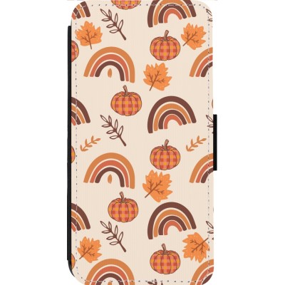 Coque iPhone 13 Pro Max - Wallet noir Autumn 2024 rainbow