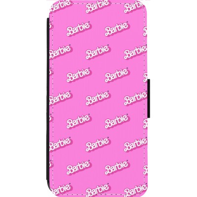 Coque iPhone 13 Pro Max - Wallet noir Barbie Pattern