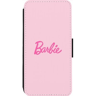 Coque iPhone 13 Pro Max - Wallet noir Barbie Text