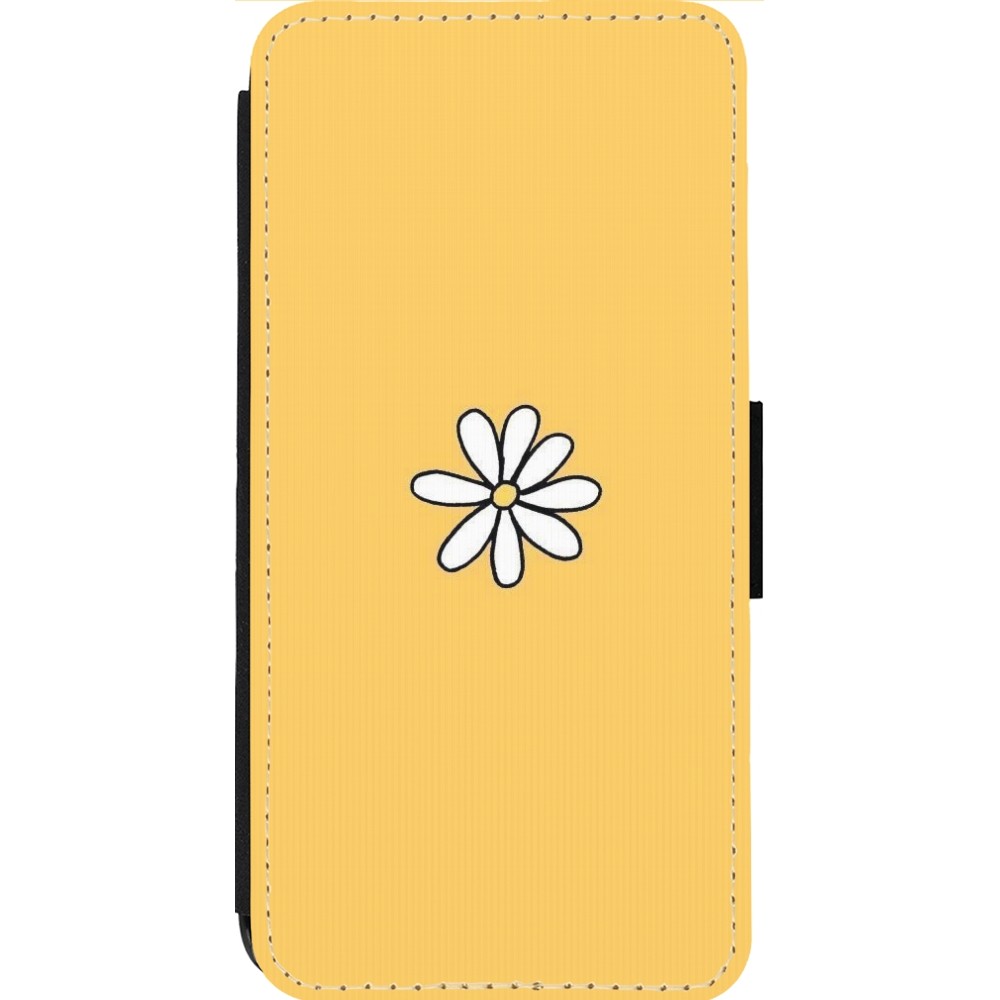 Coque iPhone 13 Pro Max - Wallet noir Easter 2023 daisy