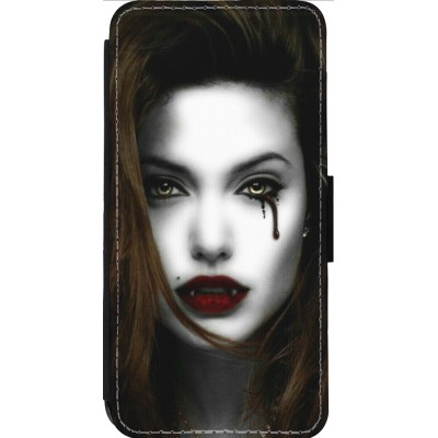 Coque iPhone 13 Pro Max - Wallet noir Halloween 2023 gothic vampire