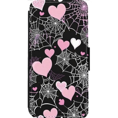 Coque iPhone 13 Pro Max - Wallet noir Halloween 2024 girly