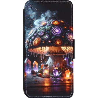 Coque iPhone 13 Pro Max - Wallet noir Halloween Potion Magic