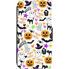 Coque iPhone 13 Pro Max - Wallet noir Halloween 2024 trick or treat