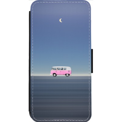 Coque iPhone 13 Pro Max - Wallet noir Spring 23 pink bus