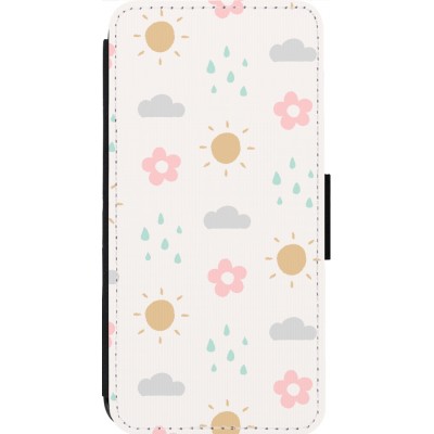 Coque iPhone 13 Pro Max - Wallet noir Spring 23 weather