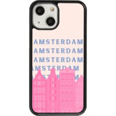 Coque iPhone 13 mini - Amsterdam Pink Print