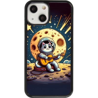 Coque iPhone 13 mini - AstroCat RockLune