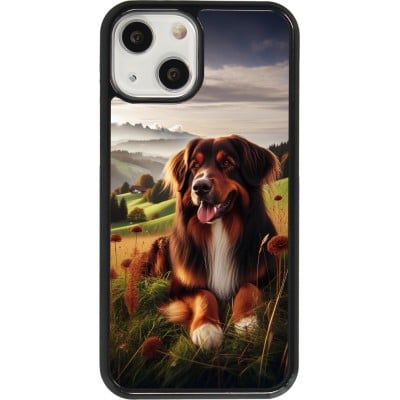 Coque iPhone 13 mini - Chien Campagne Suisse