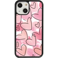 Coque iPhone 13 mini - Easter 2023 pink hearts