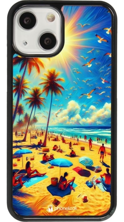 Coque iPhone 13 mini - Été Paradis Paint