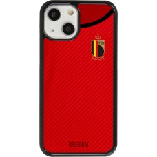 Coque iPhone 13 mini - Maillot de football Belgique 2022 personnalisable