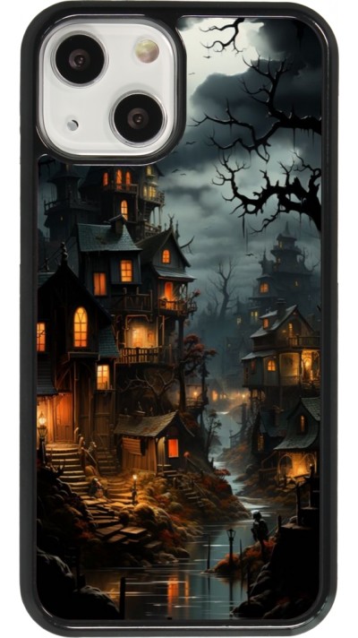 Coque iPhone 13 mini - Halloween 2024 scary town