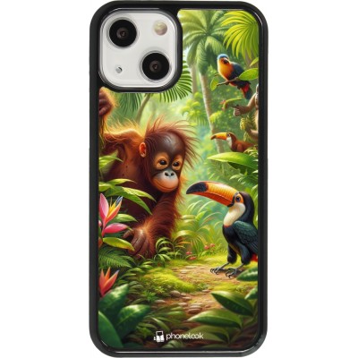 Coque iPhone 13 mini - Jungle Tropicale Tayrona