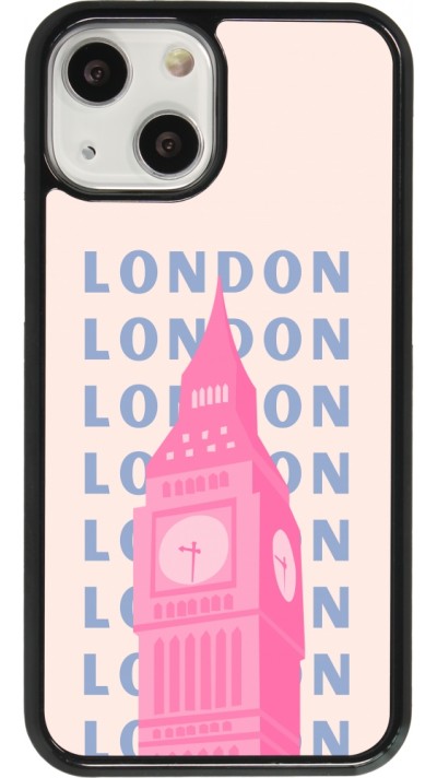 Coque iPhone 13 mini - London Pink Print