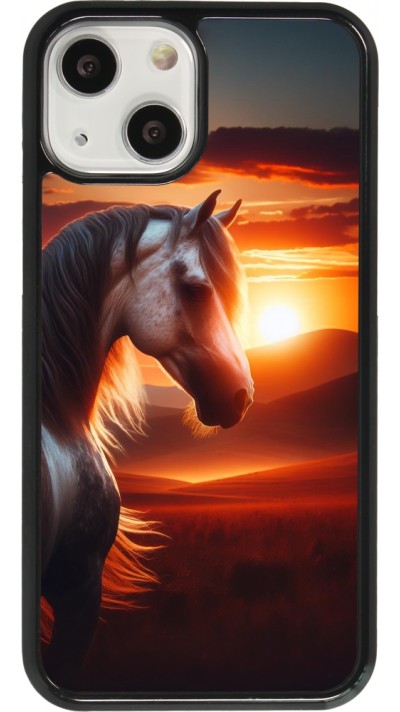 Coque iPhone 13 mini - Majestic Sunset Horse