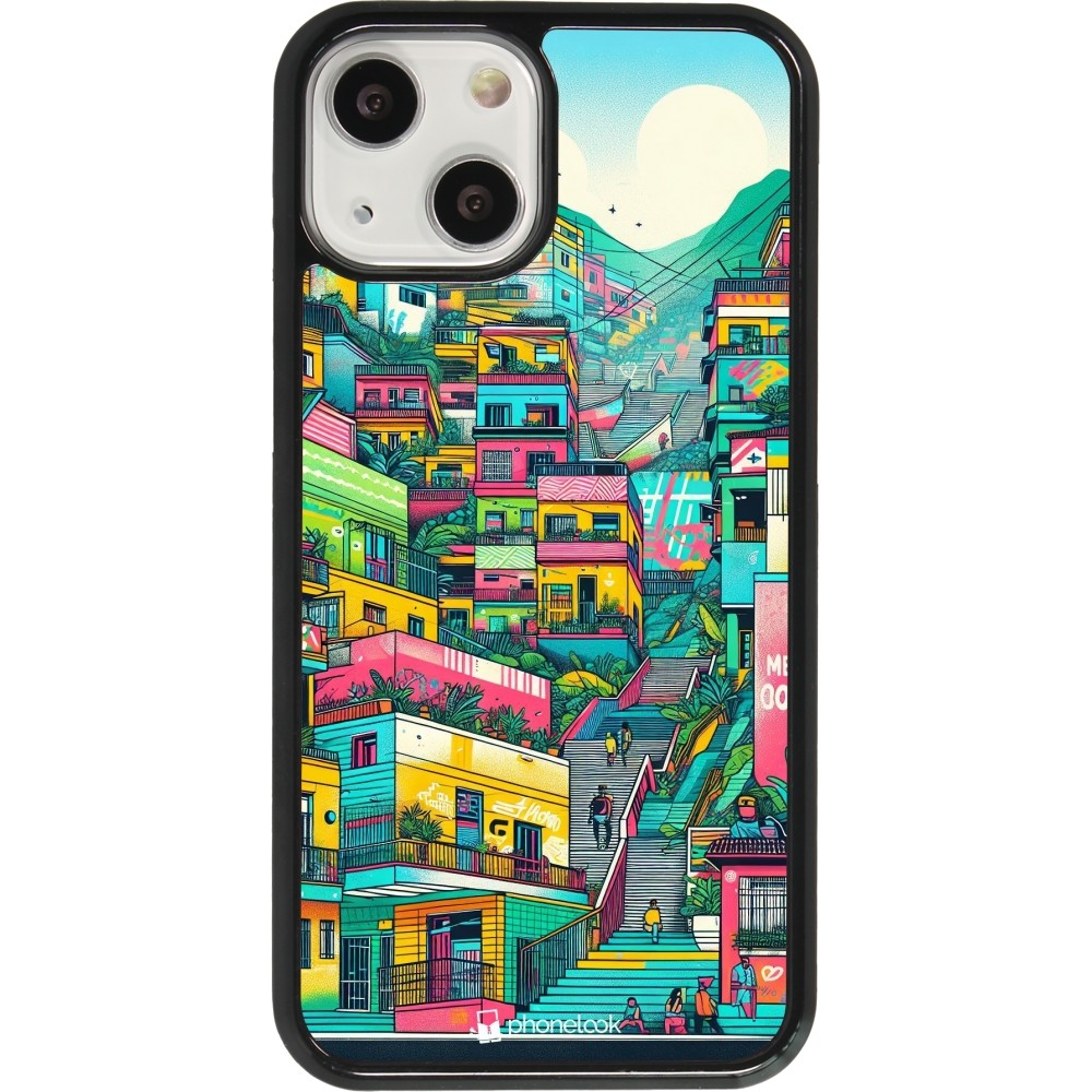 iPhone 13 mini Case Hülle - Medellin Comuna 13 Kunst