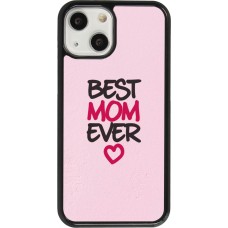 Coque iPhone 13 mini - Mom 2023 best Mom ever pink