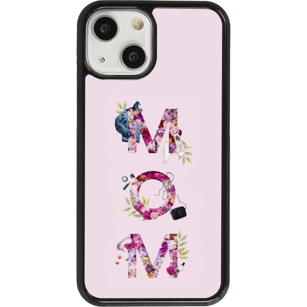 Coque iPhone 13 mini - Mom 2024 girly mom