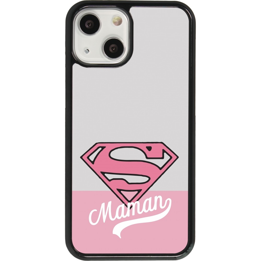 Coque iPhone 13 mini - Mom 2024 Super hero maman