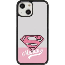 Coque iPhone 13 mini - Mom 2024 Super hero maman