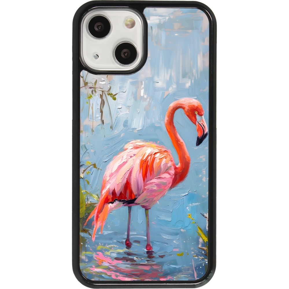 iPhone 13 mini Case Hülle - Paint Flamingo